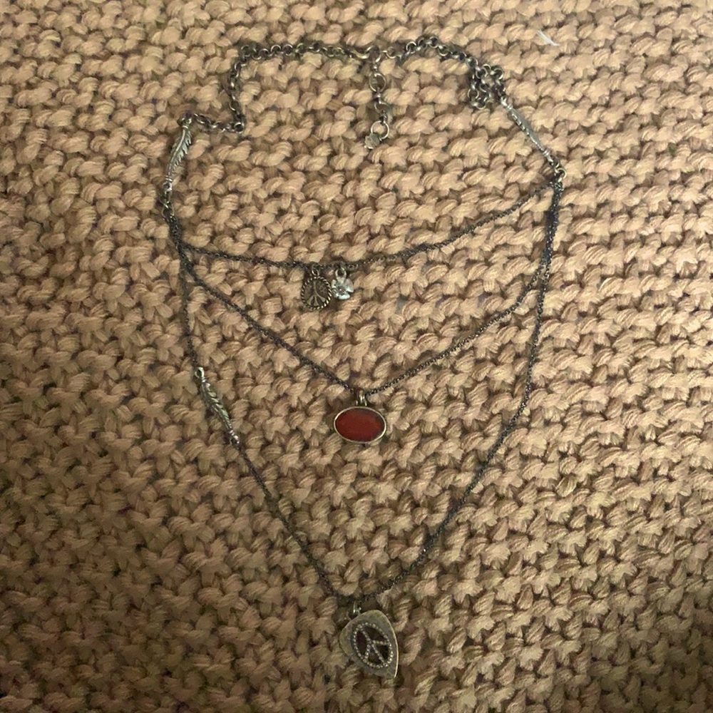 Lucky brand layered boho necklace